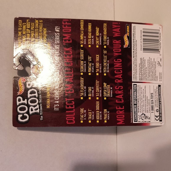 D7  Hot Wheels Fiat 500C Cop Rods 1999 - Picture 3 of 3